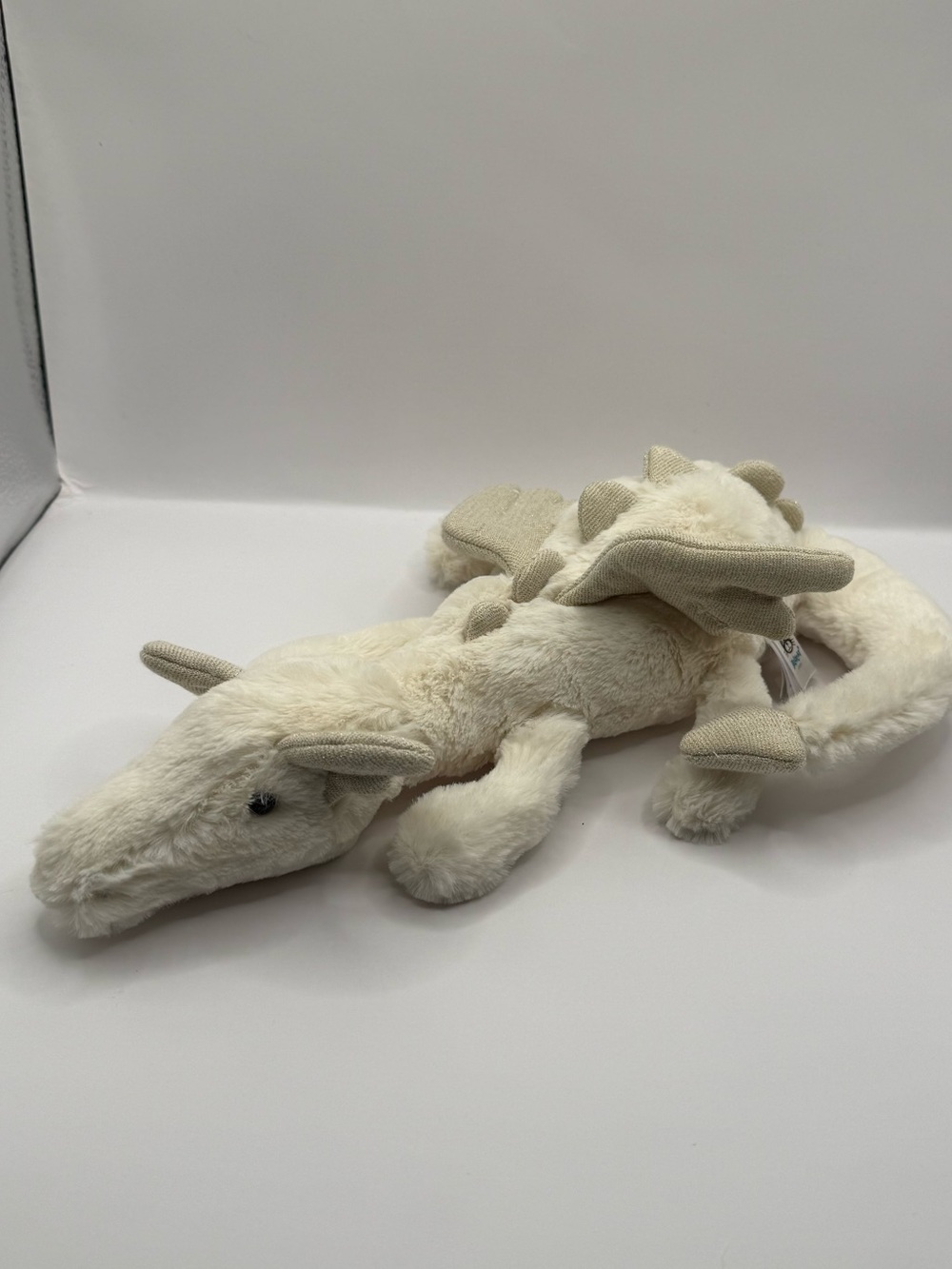 Rare Jellycat Snow Dragon Plush Stuffed Animal Retired HTF